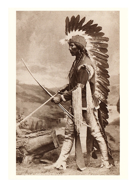 Postkarte A Taos Pueblo Chief